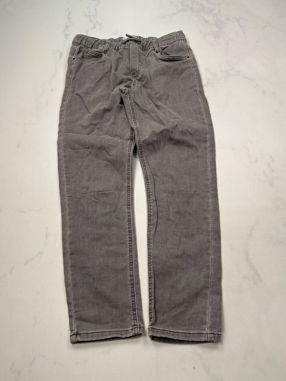 Mango Straight Leg Pants Gray 2000s Minimalist - Boys 13/14